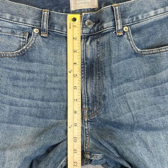 Everlane Men’s Size 36x32 The Slim Fit Jeans Blue Medium Wash Denim Stretch - Picture 4 of 8